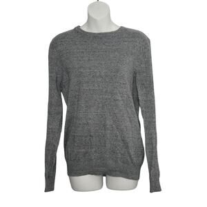 F&F Knitwear Charcoal Casual Knit Long Sleeve Crew Neck Jumper Size S